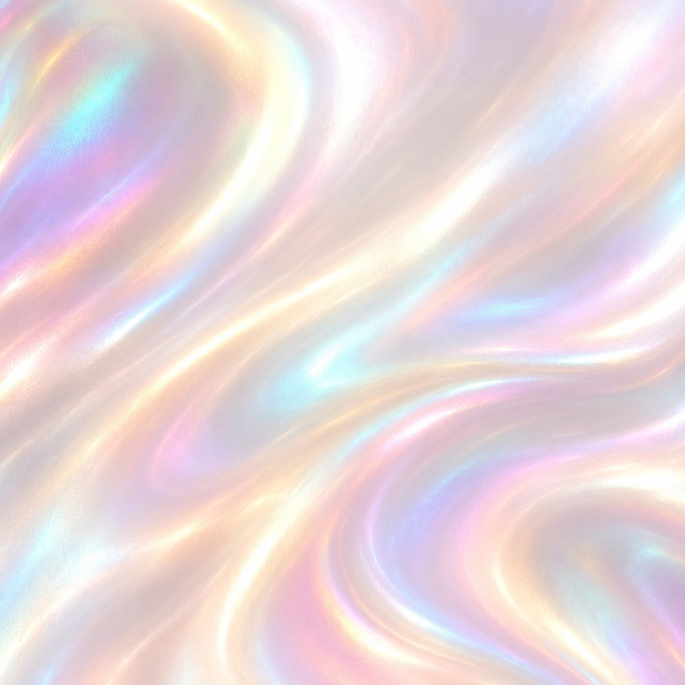 Iridescent opal swirl backdrop in pink, gold, and aqua