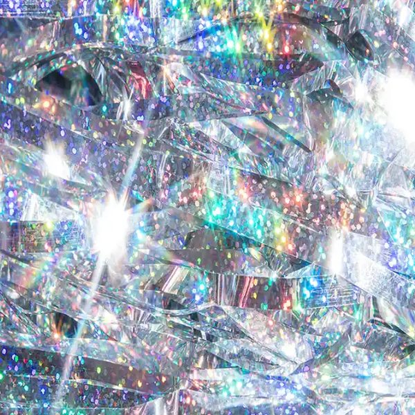 Iridescent Tinsel photo booth backdrop