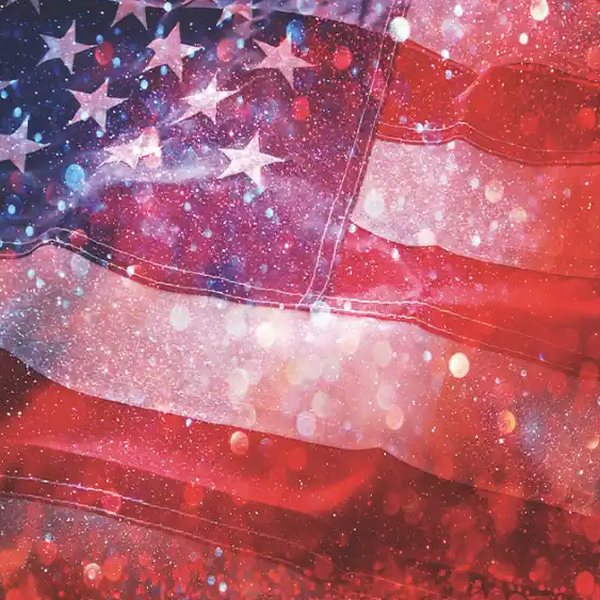 Star Spangled Bokeh photo booth backdrop
